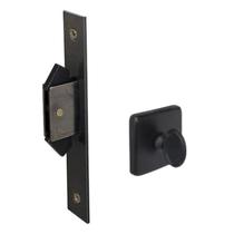 Fechadura Banheiro 623 Porta de Correr Asa de Avião 45mm Ros529 Preta Haga Fechadura Banheiro 623 Porta de Correr Asa de Avião 45mm Ros529 Preta Haga