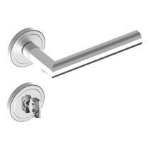 Fechadura Banheiro 7cm Roseta Cromado Linie Aliança Fechadura Banheiro 7cm Roseta Cromado Linie Aliança