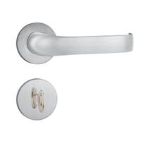 Fechadura Banheiro 823/37 Roseta Redonda Inox Escovado Stam NEUTRO