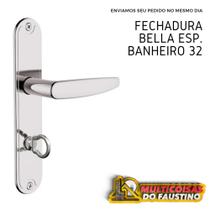 Fechadura Banheiro Bwc Residencial Fashion 3f Espelho 32 inox 718b112cr