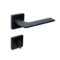 Fechadura Banheiro Imab Malba Roseta Quadrada Preta 55Mm Fechadura Banheiro Imab Malba Roseta Quadrada Preta 55Mm