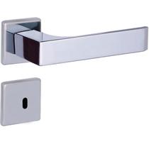 fechadura banheiro quadratta reta roseta 55mm cromado alianca