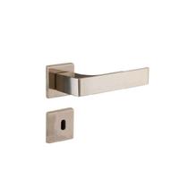 Fechadura banheiro quadratta reta roseta s40 preto fosco Aliança
