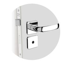 Fechadura Banheiro Reta 40x53 Icaroway Cromado Soprano Fechadura Banheiro Reta 40x53 Icaroway Cromado Soprano
