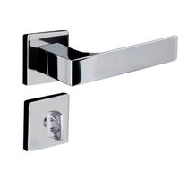 Fechadura Banheiro Reta Roseta S40 Cromado Quadratta Aliança
