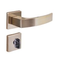 Fechadura Banheiro Roseta S4cm Latonado Quadratta Curva Aliança