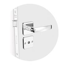 Fechadura Banheiro Soprano Pali Reta Cromado ROS25 Soprano Fechadura Banheiro Soprano Pali Reta Cromado ROS25 Soprano