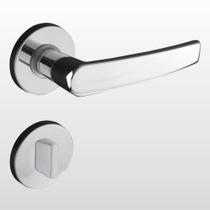 Fechadura Banheiro Zamac Concept Roseta 401 Cromada - PADO Fechadura Banheiro Zamac Concept Roseta 401 Cromada - PADO