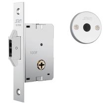 Fechadura Basel 1008 para Porta de Bater e Correr com Espelho em Inox Polido - 10929 - STAM