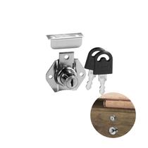 Fechadura Batente Gavetas E Portas de Móveis Tambor 17x31mm Chave Fixa