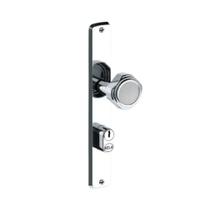 Fechadura Bélgica 2006/06F Externa Maçaneta Fixa Espelho Cromado 20mm Hela