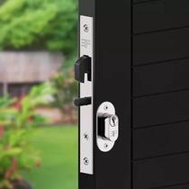 Fechadura Bico de Papagaio 6115/50 para Porta de Correr 15mm Espelho Plano Cromado 3F Fechadura Bico de Papagaio 6115/50 para Porta de Correr 15mm Espelho Plano Cromado 3F