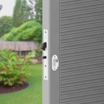 Fechadura Bico de Papagaio 629/50 para Porta de Correr 28mm Branco 3F Fechadura Bico de Papagaio 629/50 para Porta de Correr 28mm Branco 3F