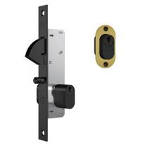 Fechadura bico de papagaio 905 meio cilindro externa oxidado stam