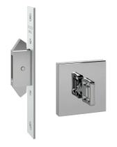 Fechadura Bico Duplo Porta Correr Banheiro WC Cromado Pado