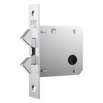 Fechadura Biel 1006s com Roseta Quadrada Classic Cromado para Banheiro - 41490 - STAM Fechadura Biel 1006s com Roseta Quadrada Classic Cromado para Banheiro - 41490 - STAM