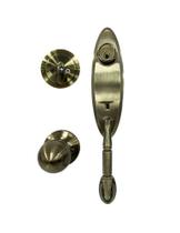 Fechadura Blim Blim Alça Grande Retrô Colonial Ouro Velho Externa Antique