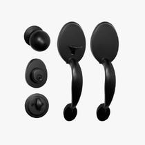 Fechadura Blim Blim Para Porta Dupla De Duas Folhas Retrô Alça Dupla Preta Fechadura Blim Blim Para Porta Dupla De Duas Folhas Retrô Alça Dupla Preta