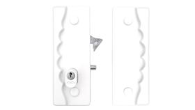 Fechadura Blindex Arouca Porta Correr Vidro C/ Vidro Branca