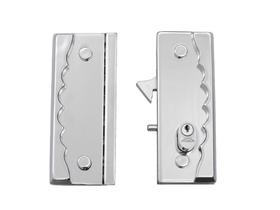 Fechadura Blindex Arouca Porta Correr Vidro C/ Vidro Cromada