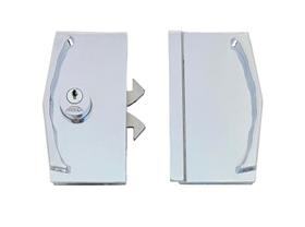 Fechadura Blindex Arouca Porta Correr Vidro C/ Vidro Cromado