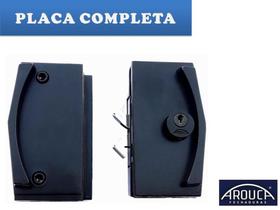 Fechadura Blindex Arouca Porta Correr Vidro C/ Vidro Preto