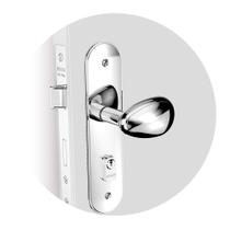 Fechadura Bora Externa Cromada Espelhada E14 Soprano