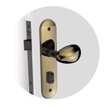 Fechadura Bora Externa Espelho Antique Brass 40mm ESP43 (40X53 PY53) 03001.0750.15 Soprano