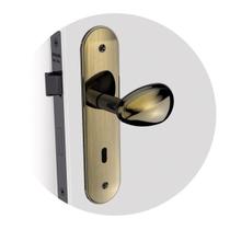 Fechadura Bora Interna Espelho Antique Brass 40mm Soprano