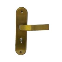 Fechadura Bronze Latonado Modelo Torino para Porta Banheiro - Mgm, Tamanho: WC - Banheiro Fechadura Bronze Latonado Modelo Torino para Porta Banheiro - Mgm, Tamanho: WC - Banheiro