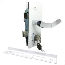 Fechadura C/ Maçaneta Porta De Vidro Pivotante 1520ta Branco