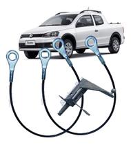 Fechadura + Cabo Tampa Traseira Saveiro G5 Cavalete Maçaneta