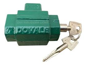 Fechadura Cadeado De Chão Trava Porta Aço Dovale Cor Verde