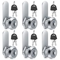 Fechadura Cam para Armário HexinYigjly 16 mm em Liga de Zinco, Kit com 6 Unidades Fechadura Cam para Armário HexinYigjly 16 mm em Liga de Zinco, Kit com 6 Unidades