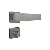 Fechadura Capri Roseta Alumínio para Porta Banheiro - Mgm, Tamanho: WC - Banheiro Fechadura Capri Roseta Alumínio para Porta Banheiro - Mgm, Tamanho: WC - Banheiro