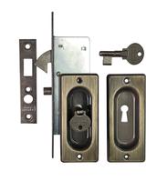 Fechadura Chave Dobrável Porta Correr Antique União Mundial