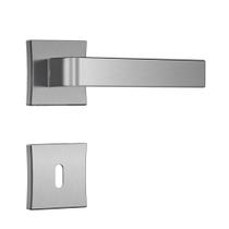 Fechadura Classic 3800 Interna Roseta Quadrada Cromo Escovado 55mm Stam Fechadura Classic 3800 Interna Roseta Quadrada Cromo Escovado 55mm Stam