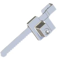 Fechadura com Dupla Trava para Vitrine - 9290000010 - PACRI Fechadura com Dupla Trava para Vitrine - 9290000010 - PACRI