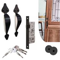 Fechadura com Puxador Blim Blim porta de entrada Stam Tetra