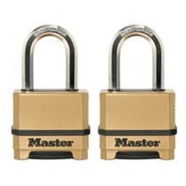 Fechadura combinada Master Lock Gold Outdoor, pacote com 2 unidades M175LFEC2