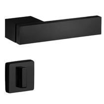 Fechadura Conceito Duda Banheiro 55mm Preto Texturizado Lockwell