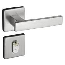 Fechadura Concept Externa 408-40CE 40mm Roseta Quadrada Cromo Acetinada RQ1 CCZ-55 CRA Pado Fechadura Concept Externa 408-40CE 40mm Roseta Quadrada Cromo Acetinada RQ1 CCZ-55 CRA Pado