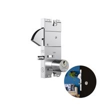 Fechadura Cromada Com Cilindro Redondo Para Porta de Vidro de Correr 2003 Stam