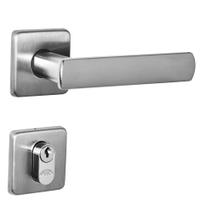 Fechadura DAMA Escovada Arouca 40mm Roseta Quadrada Inox