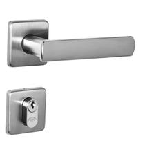 Fechadura DAMA Externa Escovada Arouca Roseta Quadrada Inox