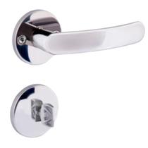 Fechadura de Aço Inox Polido Premium /11 para Banheiro - 24871 - ALIANÇA