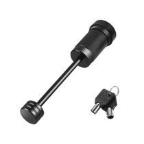 Fechadura de Acoplador de Lingueta de Reboque METOWARE - 1/4" (3,5cm) - Preta