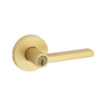 Fechadura de alavanca de porta Kwikset Halifax Satin Brass SmartKey
