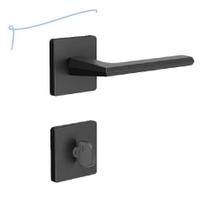 Fechadura de banheiro preto fosco design moderno Fechadura de banheiro preto fosco design moderno