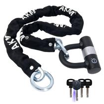 Fechadura de bicicleta AKM Heavy Duty 120 cm com fechadura de disco U Lock Fechadura de bicicleta AKM Heavy Duty 120 cm com fechadura de disco U Lock